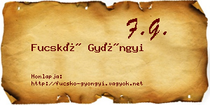 Fucskó Gyöngyi névjegykártya